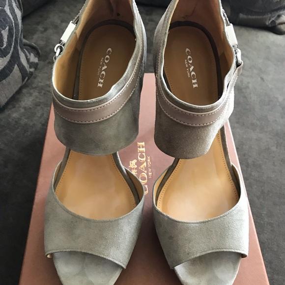 Coach Suede Wexwood Heels - Picture 2 of 6